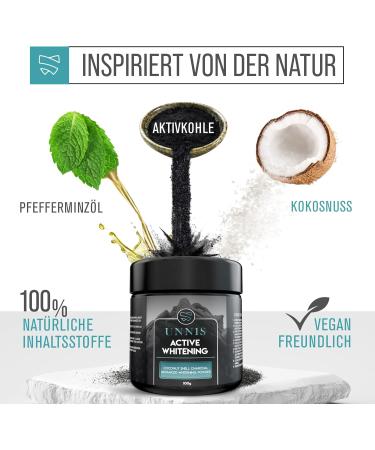 100% Natural Activated Carbon Powder for Teeth | 100g Coconut Tooth Whitening | Calcium Protection & Bleaching Toothpaste | Effective Activated Charcoal Whitening - Buy Online on GoSupps.com