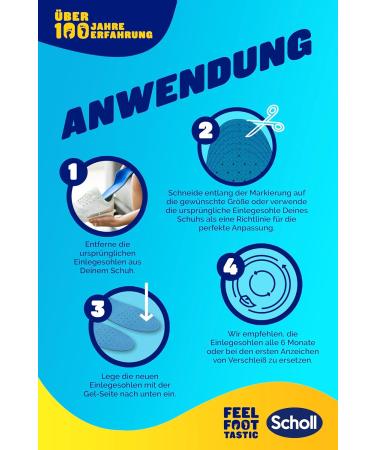 Scholl Gel Activ Work Insoles for Men | Comfort & Support Size 40-43 - International Shipping Available - Buy Online on GoSupps.com