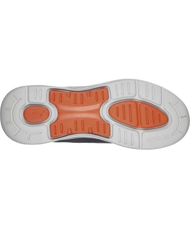 Skechers Men's GoWalk Arch Fit Athletic Walking Shoe 12 Charcoal/Orange - Buy Online on GoSupps.com
