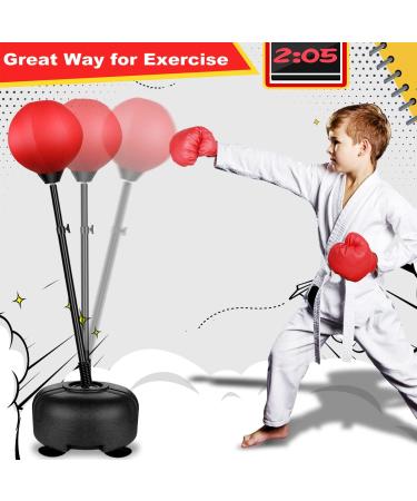 Rovtop Kids Punching Bag Set - Height Adjustable Stand, Boxing Gloves, Speed Ball - Perfect Christmas/Birthday Gift for 4-8 Year Old Boys & Girls - Buy Online on GoSupps.com