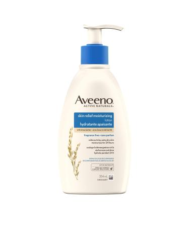 Aveeno Skin Relief Moisturizing Body Lotion With Natural Shea Butter & Triple Oat Complex Unscented Moisturizer for Extra Dry Itchy or Sensitive Skin Fragrance Free 354mL (Packaging May Vary) 354 ml (Pack of 1) Body Lotion