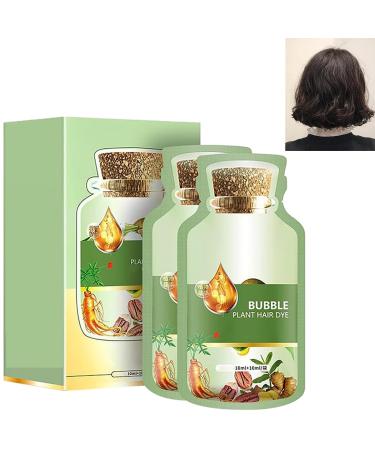 New Botanical Bubble Hair Dye Natural Plant Hair Dye Shampoo Plant Bubble Hair Dye Pure Plant Extract for Hair Color Bubble Dye Plant Based Hair Dye Natural Plant Hair Dye for Grey Hair Black Brown
