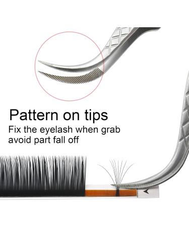 Nagaraku Professional Eyelash Extension Tweezers - Precision Diamond Handle Durable & Lightweight Universal Tweezers for Easy Volume Fanning (A-01) - Buy Online on GoSupps.com