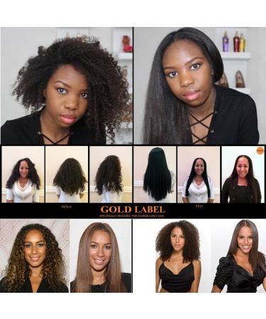 Gold Label Brazilian Keratin Blowout Treatment for Curly Coarse Hair XL Set for African & Dominican Hair - Buy Online on GoSupps.com
