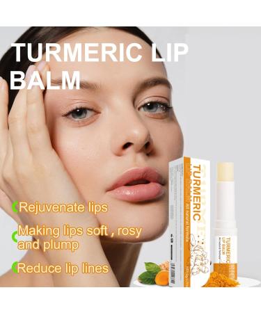  YOENBG Turmeric Moisturizing Lip Balm - Moisturizing - Soothing for Dry Lips - Lip Balm with Turmeric Root - Natural Ingredients for Dry and Chapped Lips (8 Pcs) - Buy Online on GoSupps.com