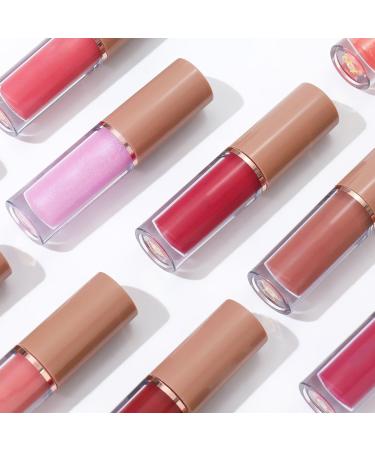 Lip gloss set for women set of 12 lip glosses waterproof collection of light lip glosses moisturizing for cracked lips waterproof for voluminous looks - Buy Online on GoSupps.com