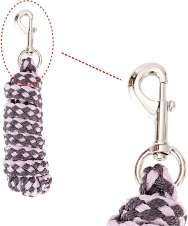 Merauno Stylish Lead Ropes for Horses | Durable Tie Ropes for Ponies Donkeys & Goats | Black Blue Rose Gold Pink & Purple Options - Buy Online on GoSupps.com