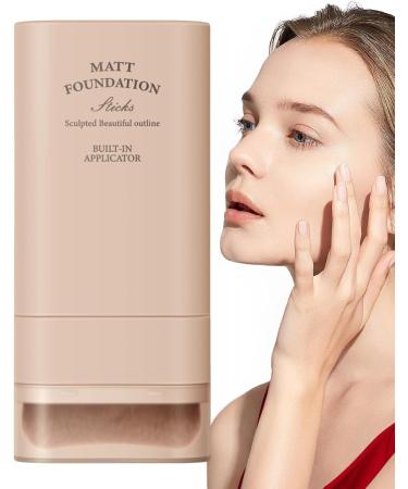  Zegaqae Face foundation stick concealer stick 20g liquid foundation with integrated foundation brush moisturizing base primer - Buy Online on GoSupps.com
