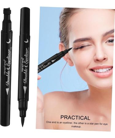 Outanaya 4pcs Eyeliner Smudge-proof Eye Definer Ink Liner Makeup Long-lasting Eye Pencil Eye Stamp Black Abs - Buy Online on GoSupps.com