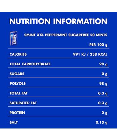 Smint Peppermint XXL 35g - Pack of 4 Your Breath Feeling Fresh Powerful And Long-Lasting Freshness - Buy Online on GoSupps.com