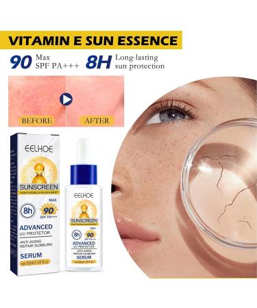 Hydrating Facial Sunscreen 1.69 fl oz Water Resistant Sun Protection Travel Size | Facial Sunscreen SPF90 PA+++ Facial Sunscreen Bergsma - Buy Online on GoSupps.com
