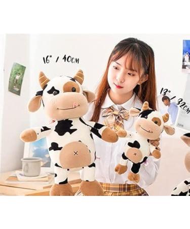 Cow Plush Toy 40cm - Soft Stuffed Animal Pillow Doll for All Ages & Occasions - Buy Online on GoSupps.com