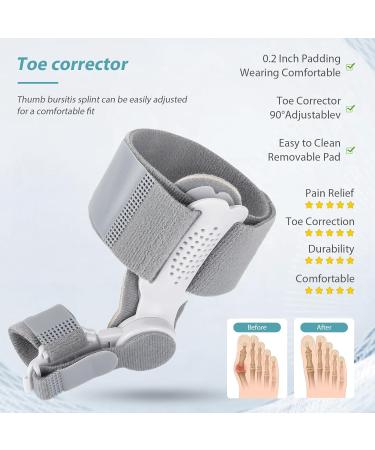 Qoier Bale Toe Correction Spreader - Foot Pain Relief & Orthopedic Solution for Overlapping Toes - Buy Online on GoSupps.com