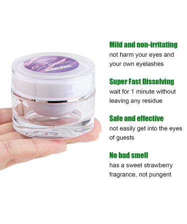 TEAMOLL Eyelash Extension Remover Cream 10g - Gentle Glue Dissolver for Sensitive Skin - Fast Adhesive Removal - Strawberry Scent - Buy Online on GoSupps.com