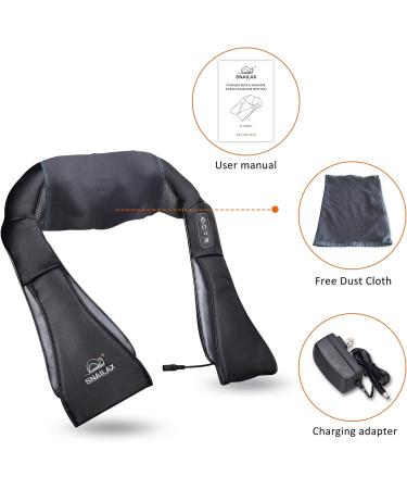 Buy Snailax Wireless Shiatsu Neck Massage Device with Heat | 4D-Rotating Massage for Neck Shoulder & Back | Perfect Gift for Men Women Mom & Dad - Relaxation Delivered Worldwide! - Buy Online on GoSupps.com