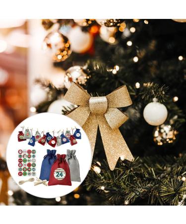 KONTONTY 1 Set Christmas Bag Candy Bags Christmas Advent Calendar Storage Pouch Drawstring Storage Bags - Buy Online on GoSupps.com