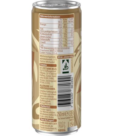 Buy NESCAF Ready-to-Drink Iced Latte Macchiato - 12 Pack (250ml Cans) | Caffeinated Convenience for On-the-Go - Buy Online on GoSupps.com