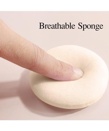 Setting Powder Puff Face Powder Puff - Soft Body Cosmetic Foundation Sponge Round Puff Pads for Dry Makeup Powder Cosmetic Tool Pochy Skin Color - Buy Online on GoSupps.com