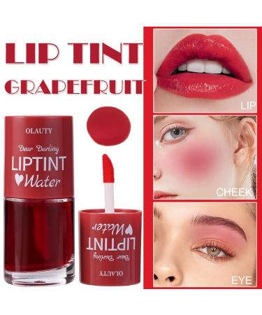 Shop Water Lip Tint - Strawberry & Cherry | Korean 3-in-1 Stain Non-Sticky & Moisturizing Gloss | Smudge-Proof Lightweight Color - Buy Online on GoSupps.com