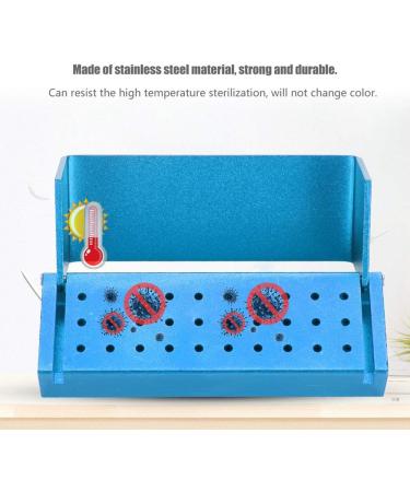 Dekayim Disinfection Box - 30 Holes Aluminum Case for Dental Burs | AutoClavable Tool Holder (Blue) - Shop Internationally! - Buy Online on GoSupps.com