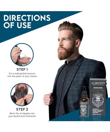 LORENTI Tokyo & Seoul Argan Beard Oil Huile de barbe pour homme 50 ml | Soin quotidien de 3 jours la barbe compl te | Brillance extra - Buy Online on GoSupps.com