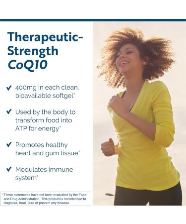 Researched Nutritionals CoQ10 Power - Therapeutic Coenzyme Q10 for Heart Health & Energy | Non-GMO Softgels (60 ct - Buy Online on GoSupps.com