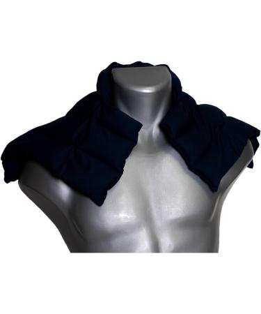 Johanniskern Thermal Pillow | Neck & Shoulder Support Pillow with Collar - Dark Blue & Currant - Buy Online on GoSupps.com
