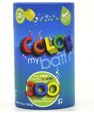 Color My Bath - 300 Eco-Friendly Fizzy Color Changing Tablets | Kids Bath Time Activity | Safe & Non-Toxic - Buy Online on GoSupps.com