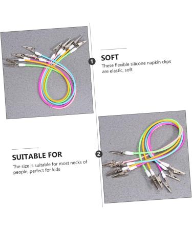 Vicasky 5-Pack Toothshale Clip Bandana - Baby Napkin Clip Lanyard & Hat Chin Lock | Durable & Versatile Kitchen Accessories for All Ages - Buy Online on GoSupps.com