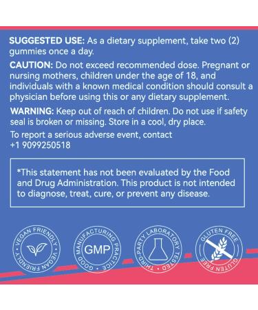 Berberine Gummies with Ceylon Cinnamon 1200mg Berberine HCI Supplement for Metabolism and Energy Support Vegan Gelatin-Free - 60 Count 60 Count (Pack of 1) - Buy Online on GoSupps.com