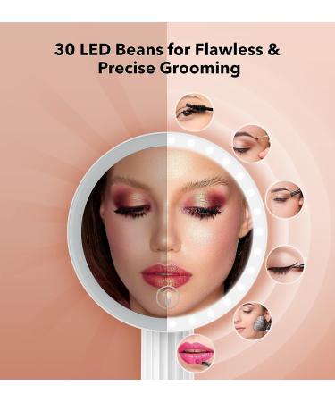 Midowall 8'' LED Light up Makeup Mirror | Touch Screen, 270 Rotation, Rechargeable | Brightness Adjustable Vanity Mirror with Lights - Buy Online on GoSupps.com
