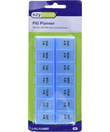Ezy Dose Weekly AM/PM Pill Organizer - 7-Day Vitamin Case & Medicine Box (Pack of 3) - Medium Compartments for International Shipping - Buy Online on GoSupps.com