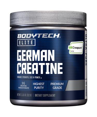 German Creatine with Creapure a" for Enhanced Strength Size and Power (11.01 oz./60 Servings)