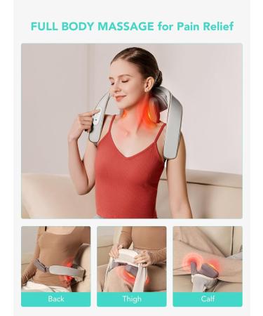 SKG 6D Deep Tissue Neck Massage Device - Pain Relief for Neck Shoulders & Legs | Ideal Gift for Men & Women | Home & Office Use - Buy Online on GoSupps.com