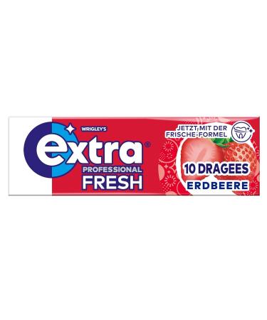 Buy Extra Professional Sugar-Free Fresh Strawberry Chewing Gum - 30x10 Dragees Multipack for Fresh Breath - International Shipping Available - Buy Online on GoSupps.com