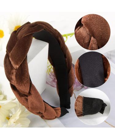 Vintage Brown Boyrot Hair-Ripped Headband | Padded Rockabilly Fashion Accessory for Women & Girls - Buy Online on GoSupps.com