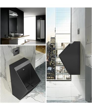 304 Stainless Steel Induction urinals Household Wall-Mounted Vertical Toilets Commercial Small Drainage Toilets Used in Bars Hotels Schools Public Toilet Urinal (Black a) - Buy Online on GoSupps.com