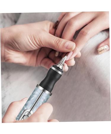 Electric Nail File with 5 Replaceable Head 20000rpm 4 Speeds 500mAh Micro USB Portable Low Noise Manicure Pedicure Polishing Grinding Peeling Nail Drill for Fingernail Toenail - Buy Online on GoSupps.com