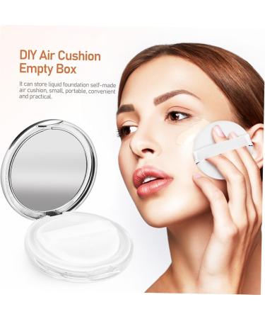  BIUDECO Travel Container with Powder Puff 20g Elastic Mesh 3g Slim Silver Case - Buy Online on GoSupps.com