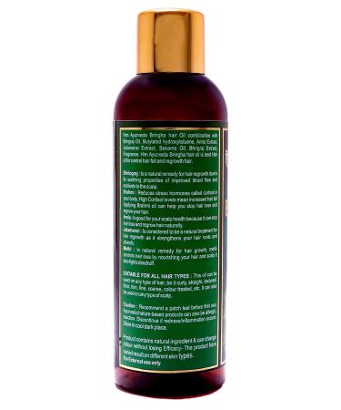 HIM Ayurveda Bhringha Hair Oil with 10 Natural Herbs - 100ml - Buy Online on GoSupps.com