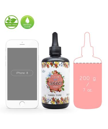 200g Crystal Clear UV Resin for DIY Jewelry Making - Hard Transparent Glue for Casting & Coating - Solar Cure Sunlight Activated - 200g ($0.11/g) - Buy Online on GoSupps.com