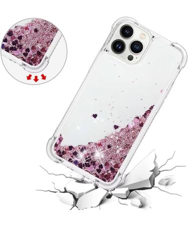 Buy Tivenfezk Nadoli Glitter Drive Sand Shell for iPhone 15 Pro Max - Shockproof TPU Bumper Transparent Quicksand Case in Rose Gold - Buy Online on GoSupps.com