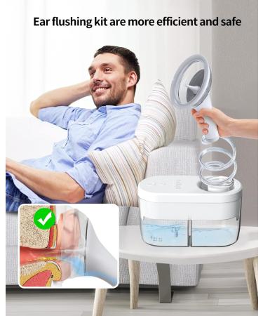 Healuck Electric Ear Wax Removal Kit | Professional Ear Irrigation System with 4 Modes | Camera for Adults | Water-Powered Flushing Tool - Buy Online on GoSupps.com