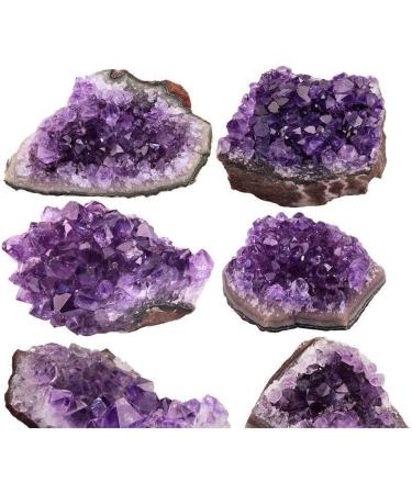 1PC Natural Raw Purple Brazilian Amethyst Quartz Crystal Cluster Druzy Geode Stones Specimen Home Decoration Crafts Ornament Crystal Cluster (Color : 100-150g) - Buy Online on GoSupps.com