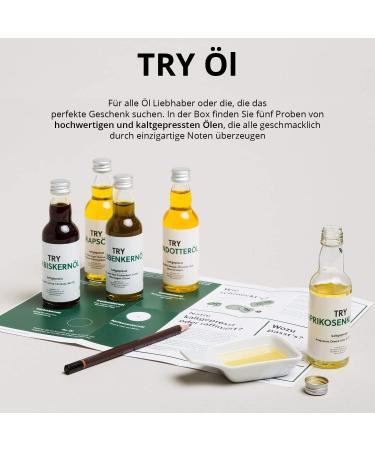 Oil Set Gift Set (5x50ml) | Premium Cold-Pressed Oils from the Cave of the Lion | Gourmet Gift for Every Occasion - Buy Online on GoSupps.com