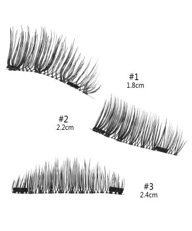 Buy 3 Types of 4 Pcs/Box Magnetic False Eyelashes - Natural Anti-Allergic & Reusable - Shop Internationally! - Buy Online on GoSupps.com