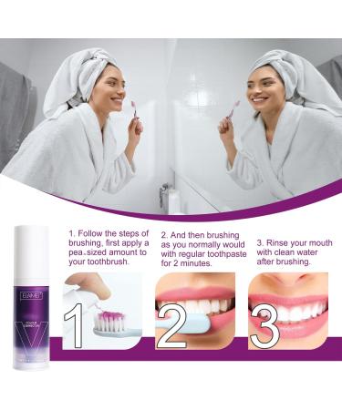 Blueberry Foam Toothpaste for Teeth Whitening - Stain Remover & Color Corrector (1PCS) - Buy Online on GoSupps.com