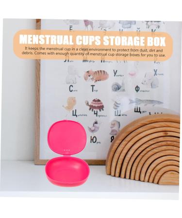 Buy BUIFULSIC 2 Series Menstrual Cup Storage Box - Portable Pink Holder for Menstrual Cups & Bandages | Ideal Menstrual Cup Carrier - Buy Online on GoSupps.com