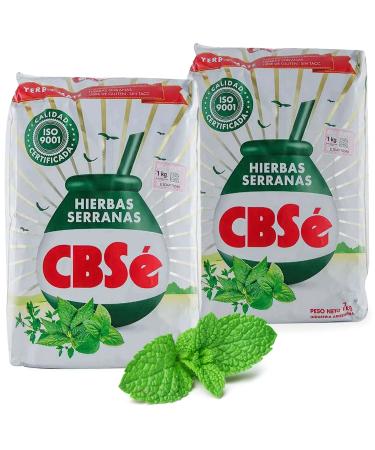 Yerbee Hierbas Serranas Yerba Mate CBS tea originally from Argentina 1 kg (2 of 0.5 kg) detox and energy drink