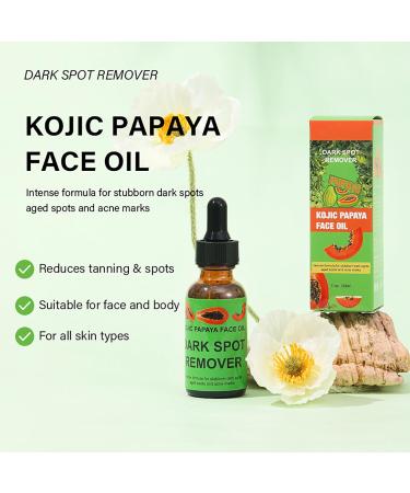 Kojic Acid Face Serum 30ml- Papaya Serum for Face - Dark Spot Remover Face Oil - Face Care Serum for Women - Face Essence for Moisturization Anti-Aging Wrinkles - Buy Online on GoSupps.com